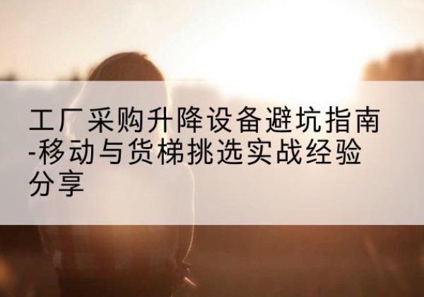 洪洞移动式升降机怎么选-工厂采购升降设备避坑指南-移动与货梯挑选实战经验分享